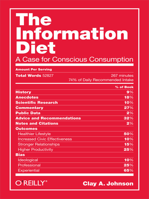 Title details for The Information Diet by Clay A. Johnson - Available